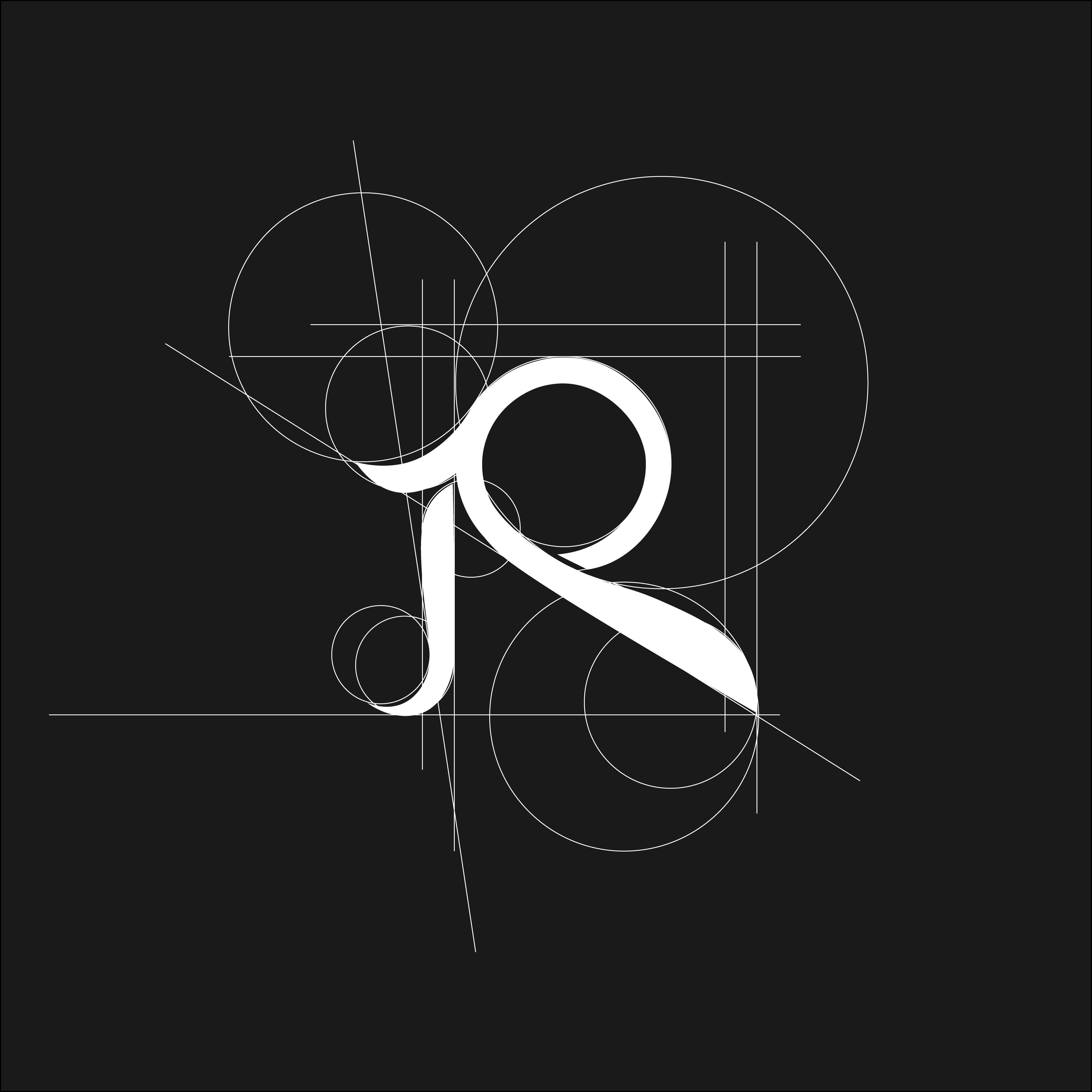 Costruzione monogramma R